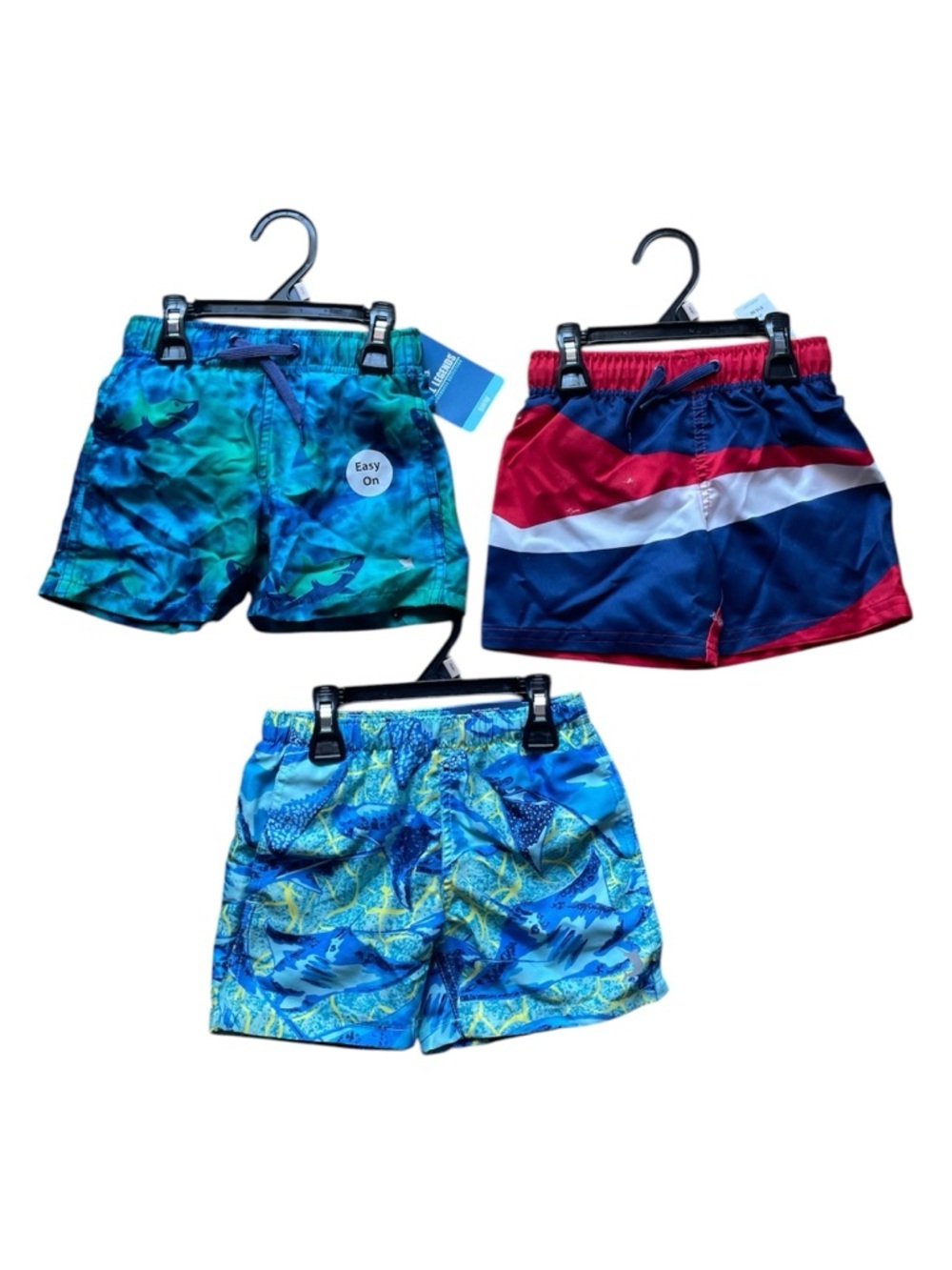 NWT Bundle of 3 toddler swim shorts (2T) reel legends, bealls, pull on